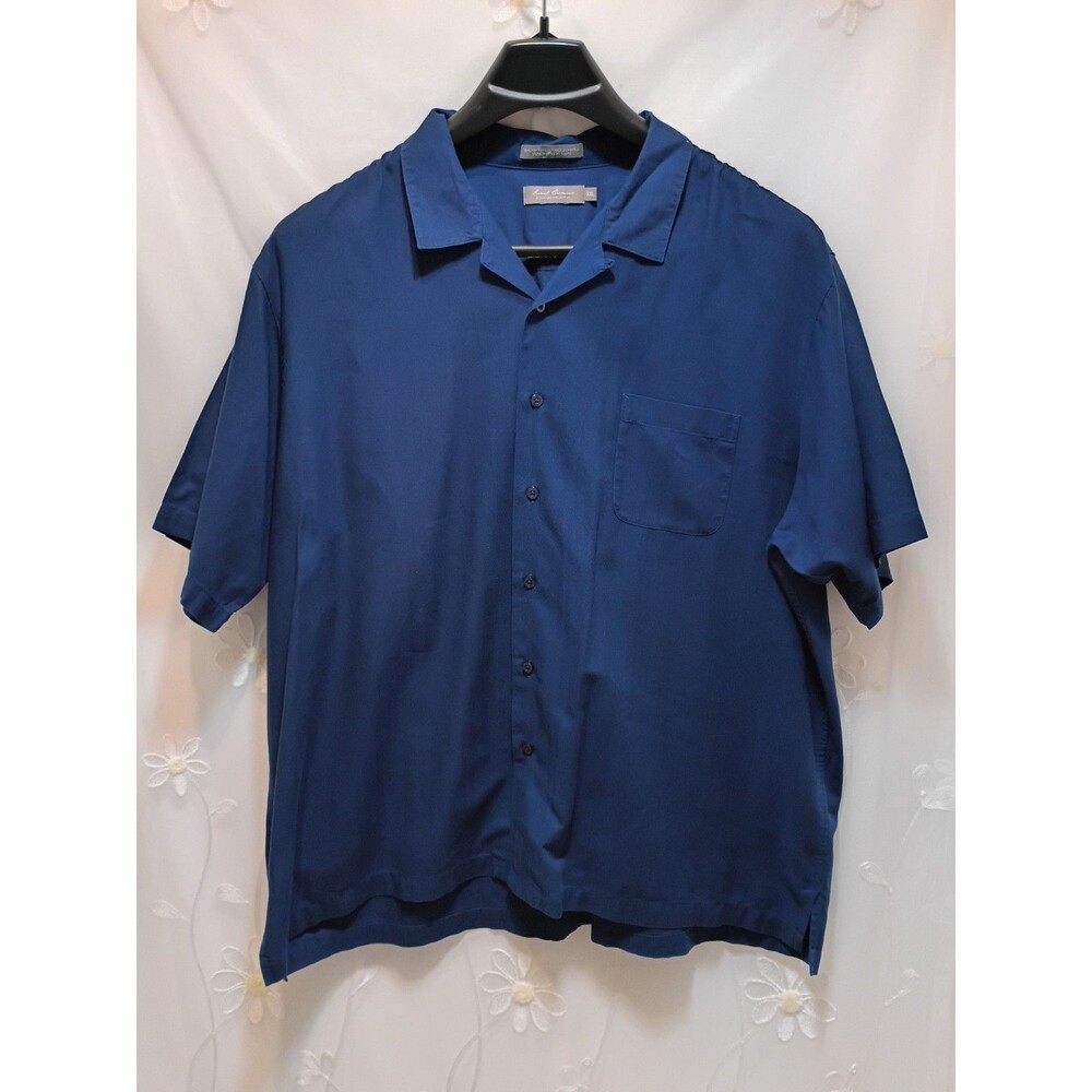 Daniel Cremieux Mens XXL Dark Blue Top Work Casual Career Plain Staple Everyday